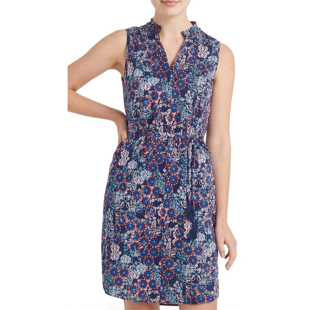 Sportscraft Liberty London Dress Tana Cotton Filagree Floral Button Up Shirt 8